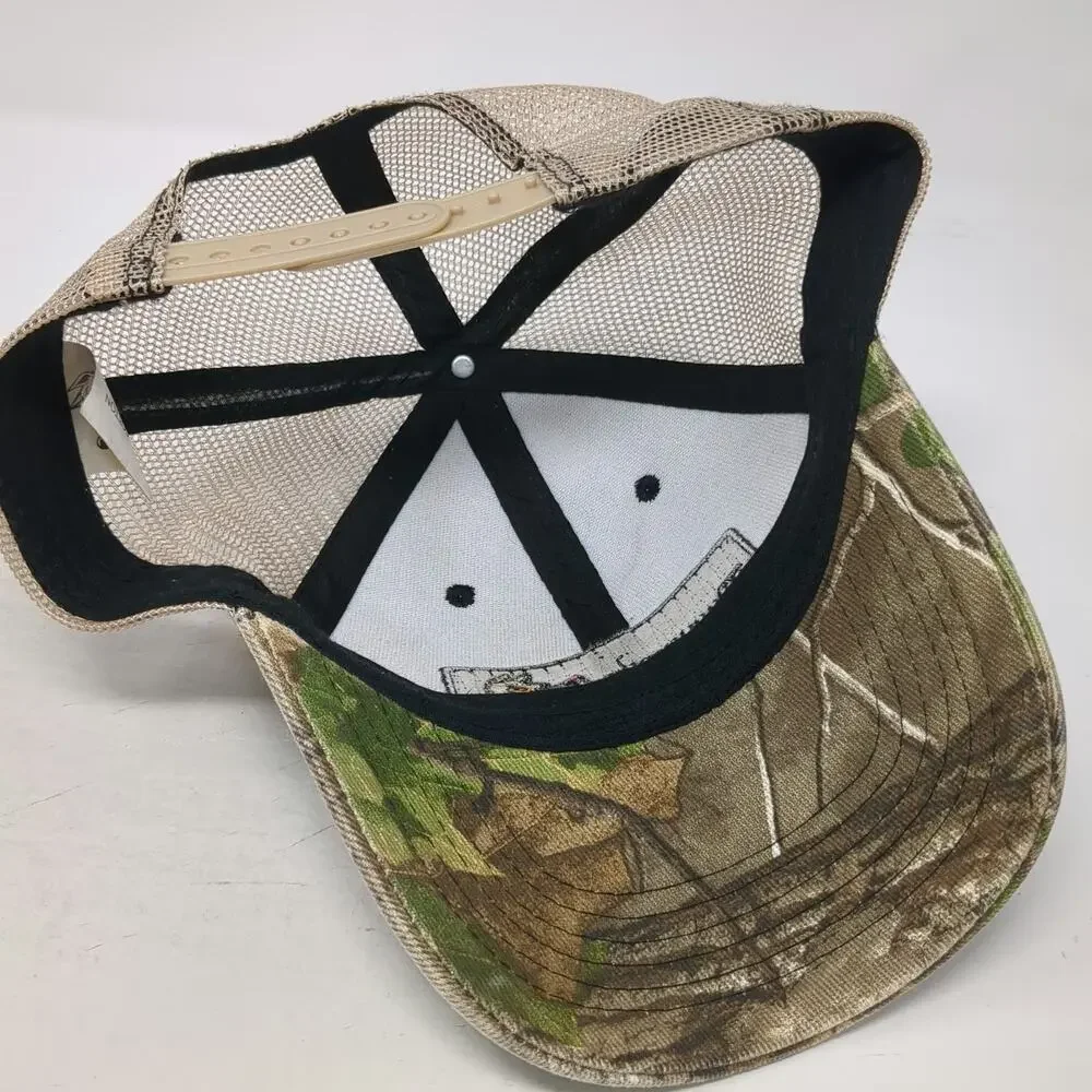 Buyers Products Company Trucker Hat Green OSFM Camo Mesh Snapback Dog Logo Patch